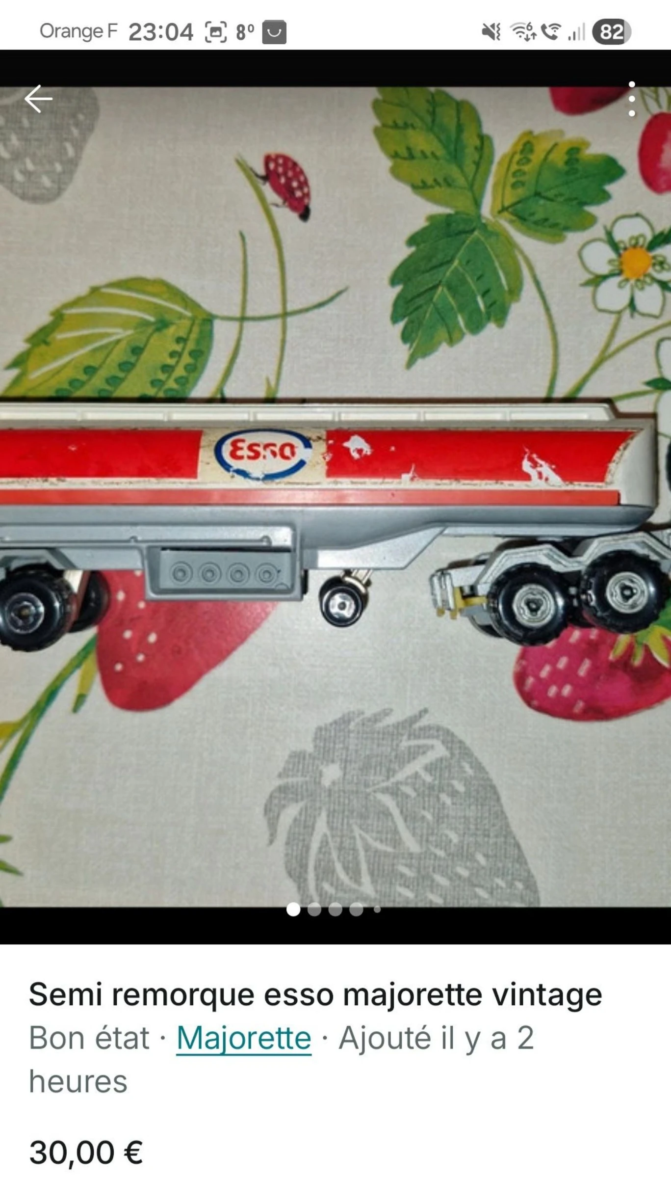 Semi remorque esso majorette vintage